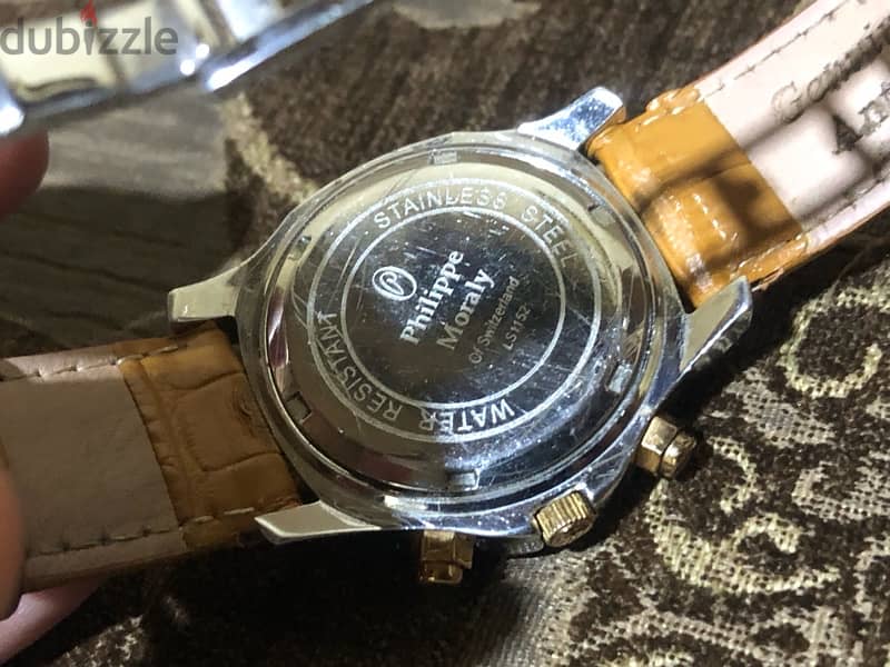 Philippe Moraly of switzerland swiss original watch working fine ساعة 4