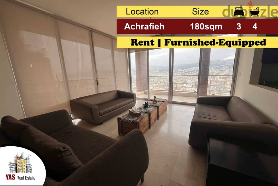 Achrafieh/karm el zaytoun 180m2 | Rent | Furnished | Gated | LB 0