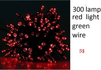 300 LED RED سيري 300  24.5متر احمر