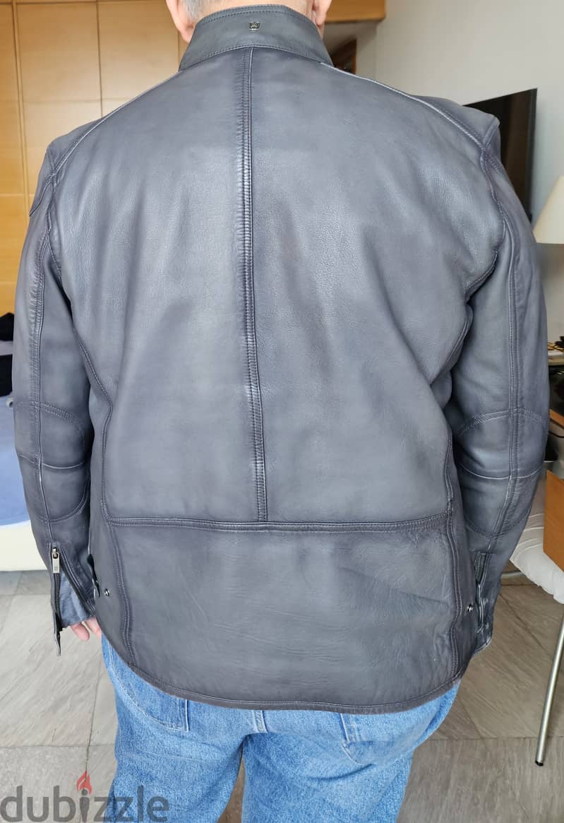 MASSIMO DUTTI Genuine Leather Jacket - Bomber style 4