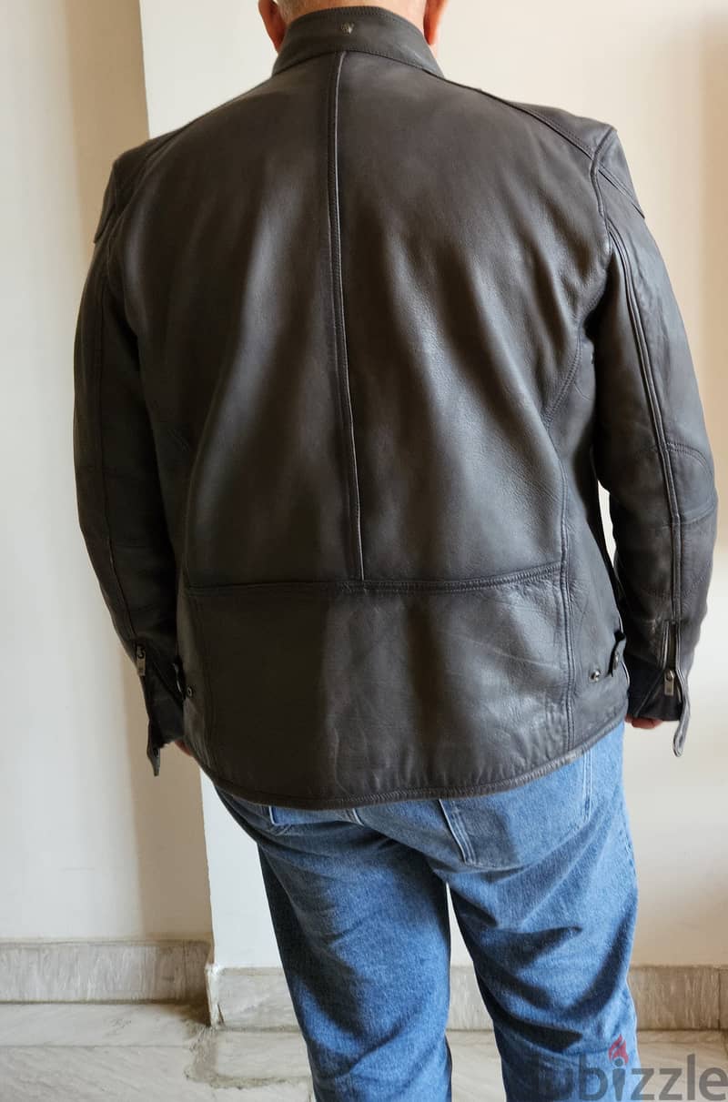 MASSIMO DUTTI Genuine Leather Jacket - Bomber style 9