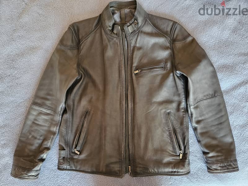 MASSIMO DUTTI Genuine Leather Jacket - Bomber style 15