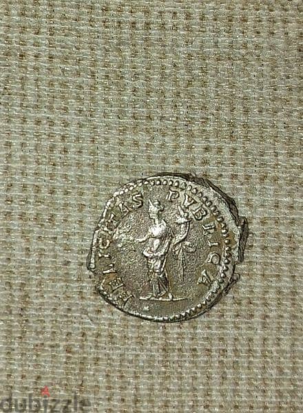 Geta Ancient Roman Ceaser Silver Coin Denarius year  212 AD. 1
