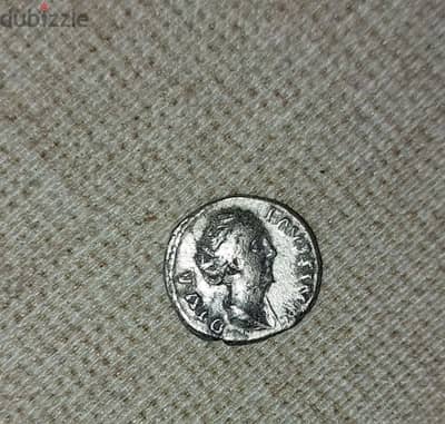 Ancient Roman Queen Faustina the Elder Silver Coin Denarius year 141AD