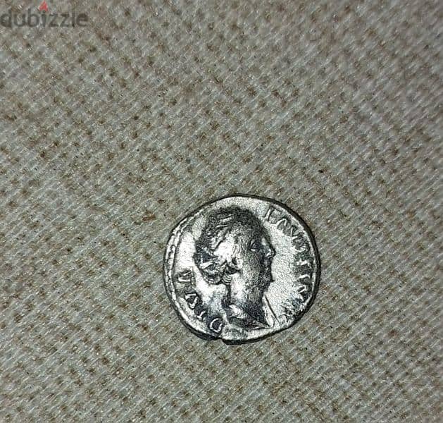 Ancient Roman Queen Faustina the Elder Silver Coin Denarius year 141AD 0