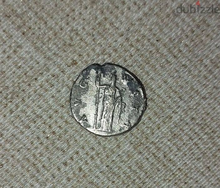 Ancient Roman Queen Faustina the Elder Silver Coin Denarius year 141AD 1