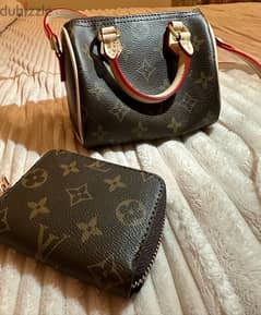 LV hand bag mini copy AAA with wallet 0
