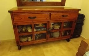 Buffet cabinet  and mirror