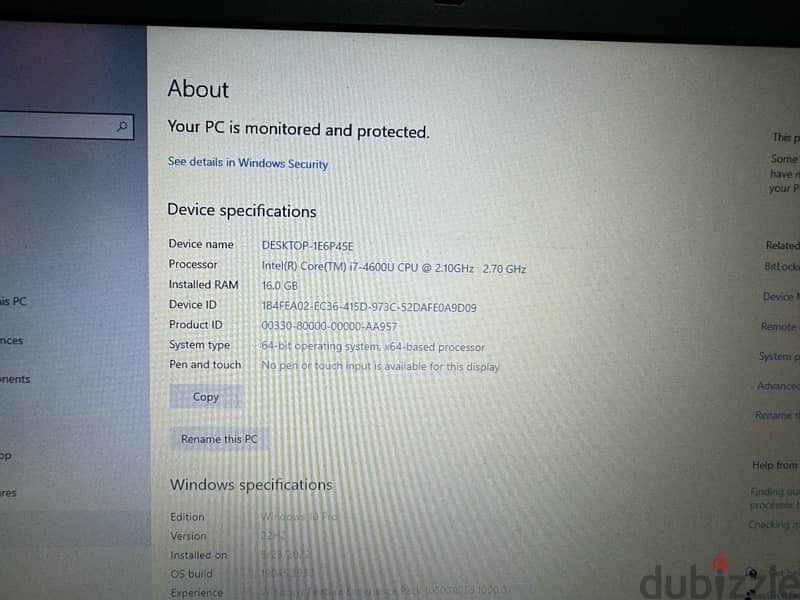 Laptop Dell core i7 16gb ram 2