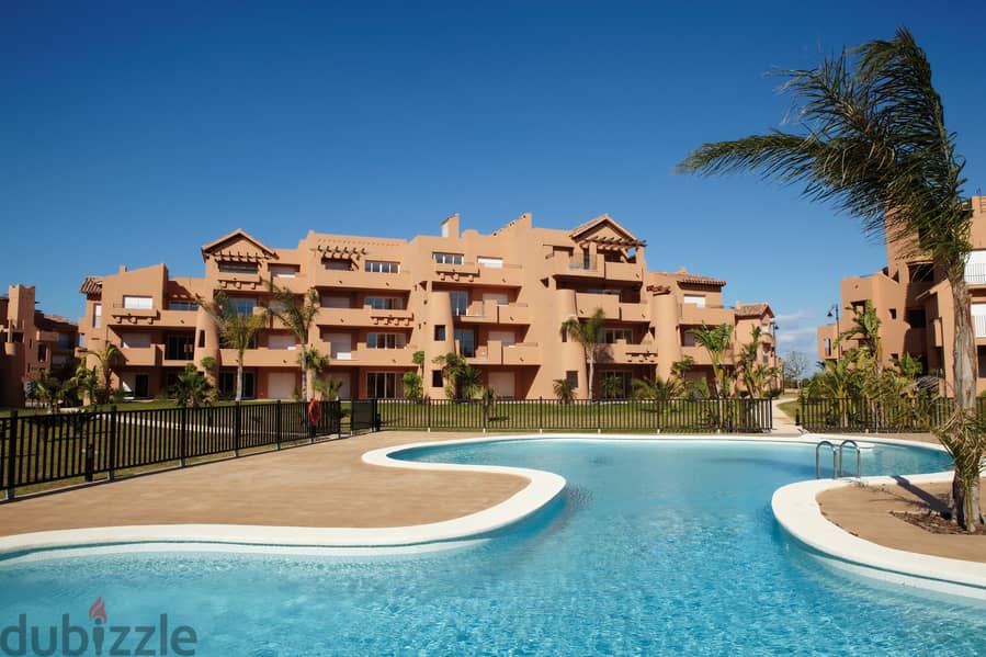 Spain furnished apartment between sea & golf in a gated resort Ref#12 14