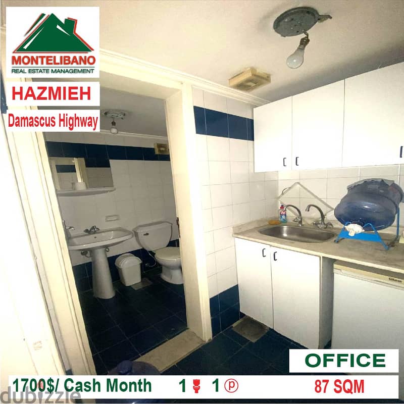 1700$$!! Prime Location Office for rent in Hazmieh Damascus Highway 4