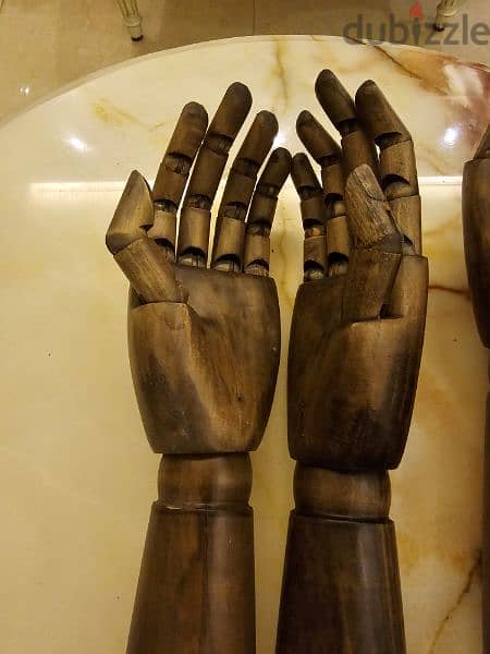 2 vintage wooden arms hands for decoration 80$ 0