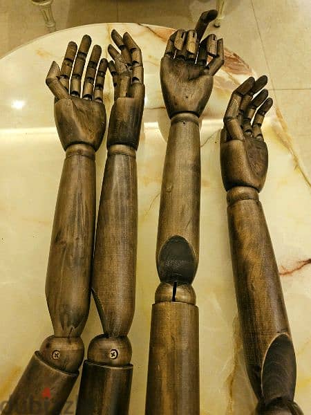 2 vintage wooden arms hands for decoration 80$ 1