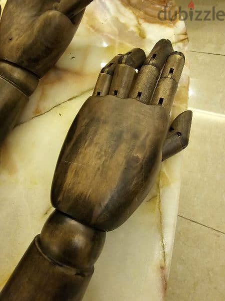 2 vintage wooden arms hands for decoration 80$ 3