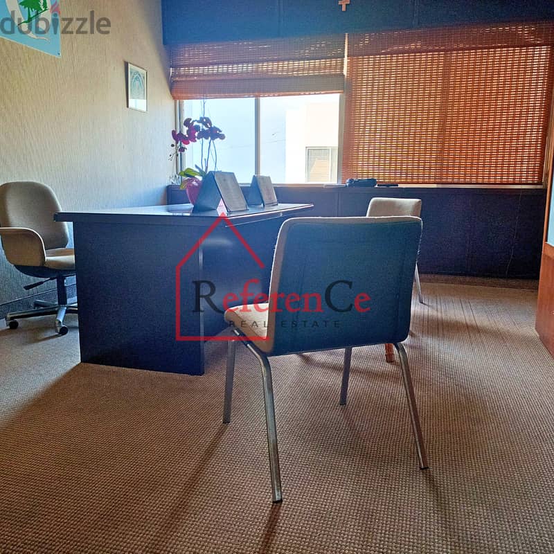 Furnished prime office in jbeil مكتب مفروش موقع مميز جدا في جبيل 2