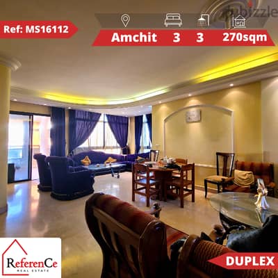 Prime duplex in Aamchit for sale دوبلكس مميز للبيع في عمشيت