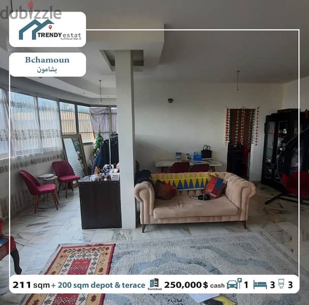 apartment for sale in bchamoun yahoudeyeh شقة للبيع في بشامون اليهودية 6