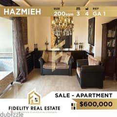 Furnished apartment for sale in Hazmieh Mar Takla GA1 0