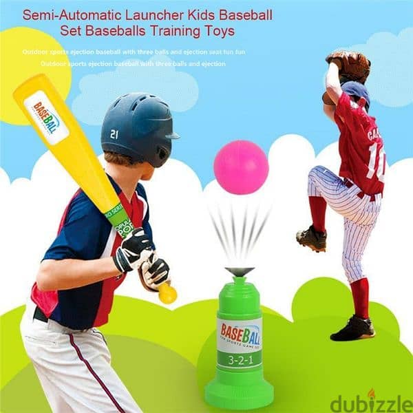 Semi-Automatic Kids Baseball Launcher Set 1