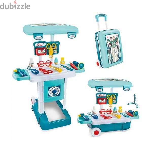 Children Doctor Twist Trolley Set Case 1