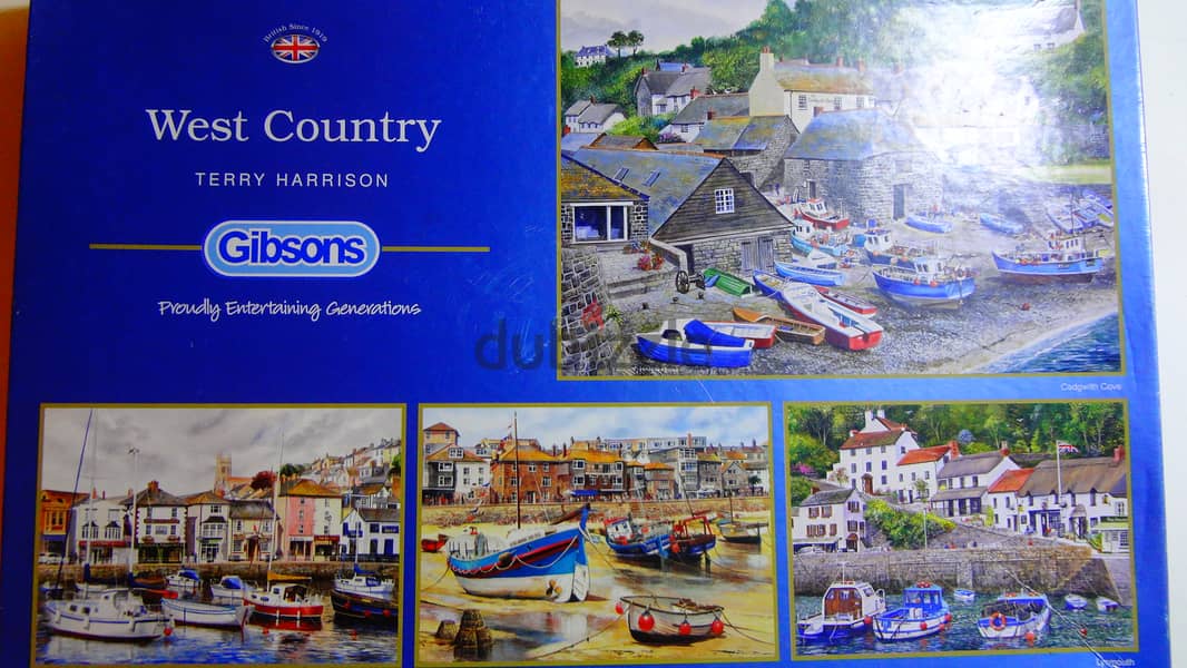 Gibsons West country puzzle 4 500pcs puzzles in one box 49*34 cm each 1