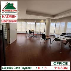 450,000$!! Office for sale located in Hazmieh Damascus Highway 0