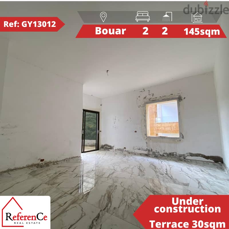 Apartment with terrace in bouar شقة مع تراس في البوار 0