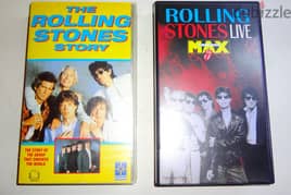Two Rolling stones original VHS cassettes