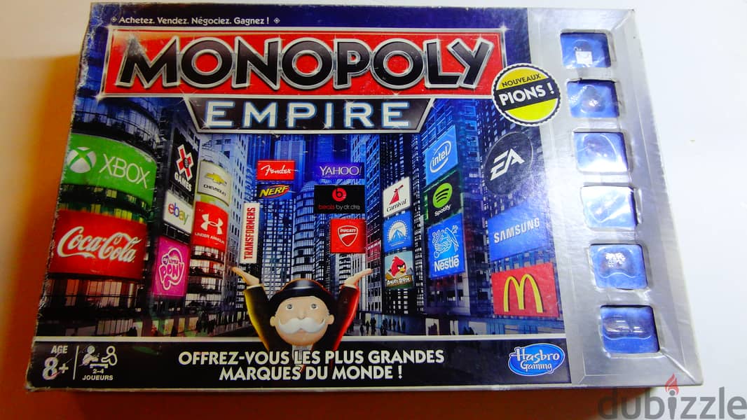 Monopoly Empire silver edition by Hasbro in French 0