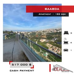 Luxurious apartment for sale in Baabda 182 SQM REF#MS82123