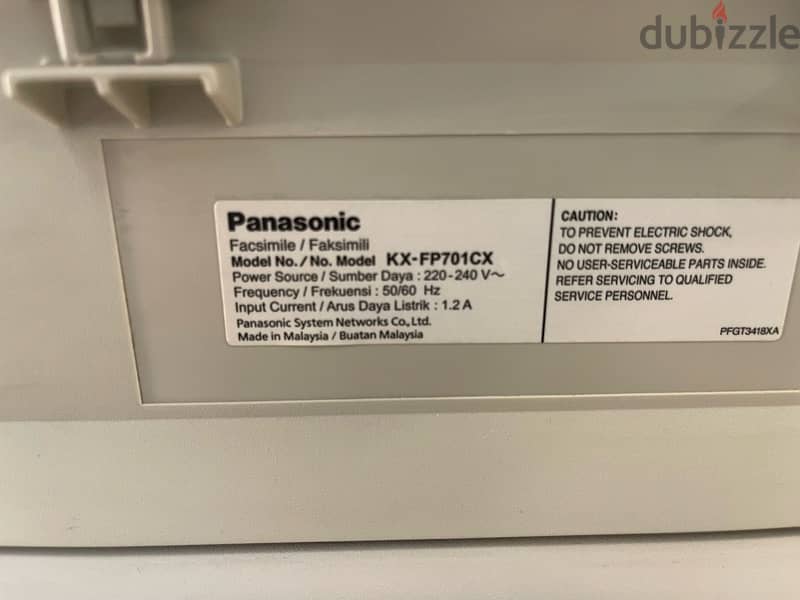 Panasonic Fax KX-FP701CX 2