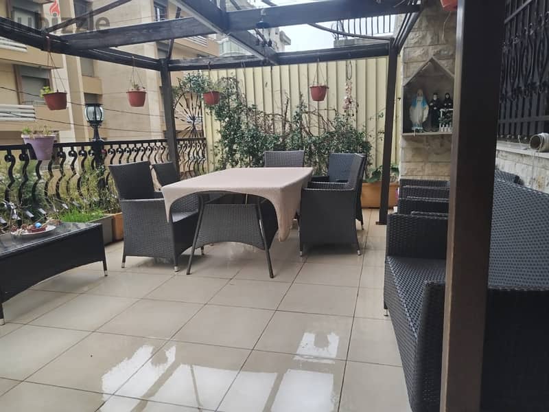 L14610-Furnished Apartment With Terrace for Rent in Sahel Alma 2