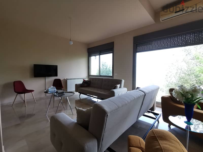 Furnished Apartment with Terrace for Rent in Roumieh 2
