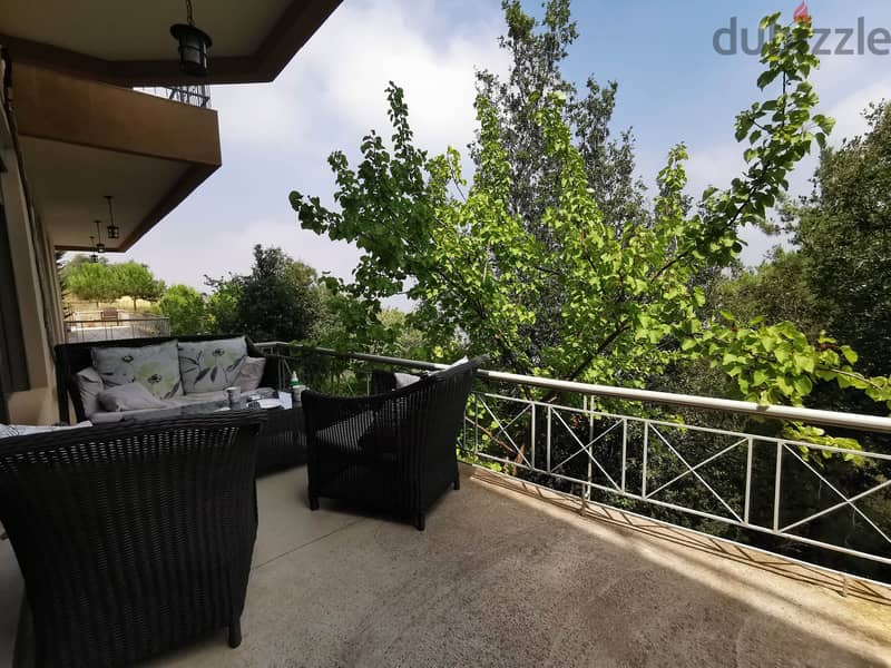 Furnished Apartment with Terrace for Rent in Roumieh 1