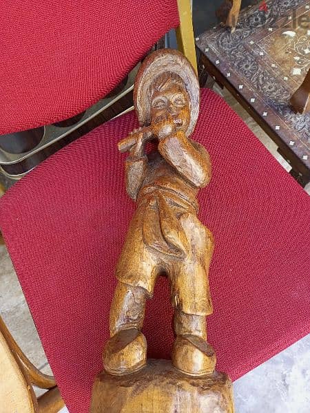 تمثال خشب شغل يد تحفة صناعة اوروبا 1