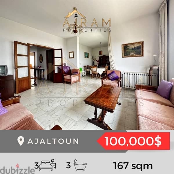 Ajaltoun | 167 m² | Prime Location 1