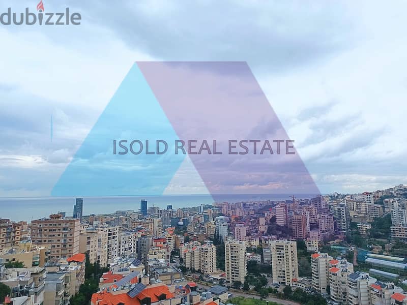 Lux, decorated 360m2 duplex +terrace+ open sea view for sale in Bsalim 3