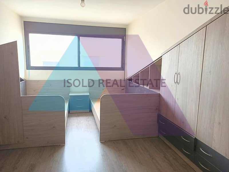 Lux, decorated 360m2 duplex +terrace+ open sea view for sale in Bsalim 11