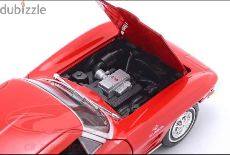 Chevrolet Corvette 1963 diecast car model 1;24 4