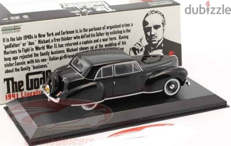 Lincoln Continental (The Godfather Movie) diecast car model 1;43. 4