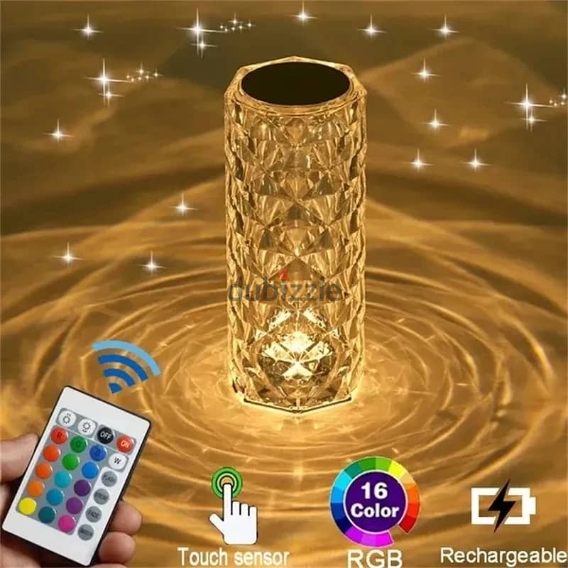 usb rechargeable acrylic touch lamp 2