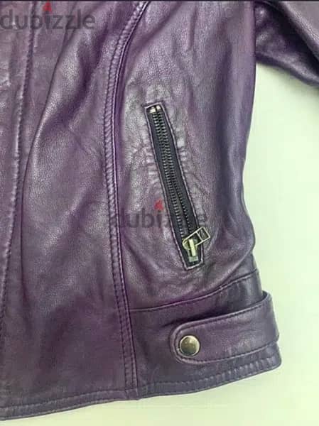 purple leather jacket 2