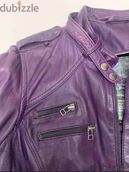 purple leather jacket 3