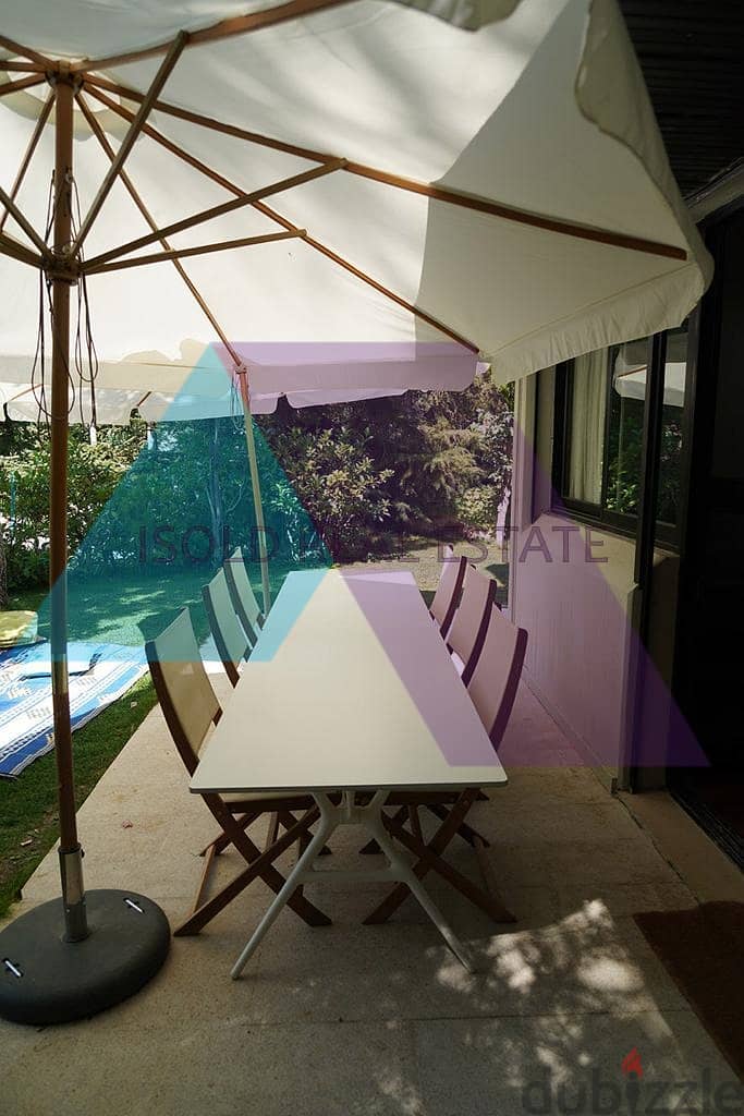 220 m2 Triplex Chalet+garden& terrace+ mountain view for sale in Fakra 10