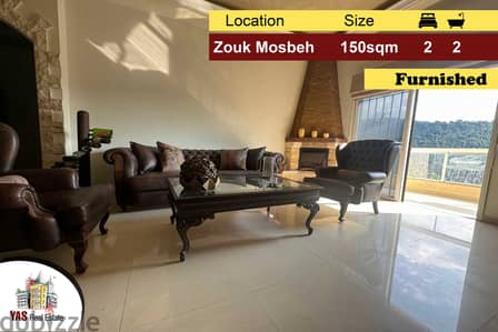 Zouk Mosbeh 150m2 | 150m2 Garden | Furnished | Panoramic View | EL |