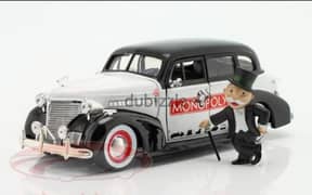 Chevrolet Master Delux (with Mr Monopoly figure) diecast car 1:24.