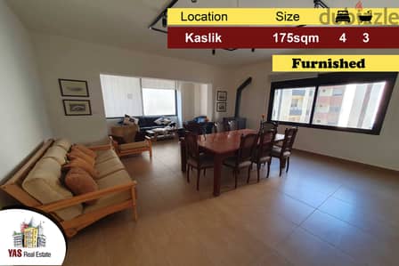 Kaslik 175m2 | New Building | Furnished | Excellent Condition | KH