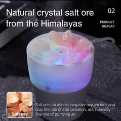 Humidifier with himalayan salt