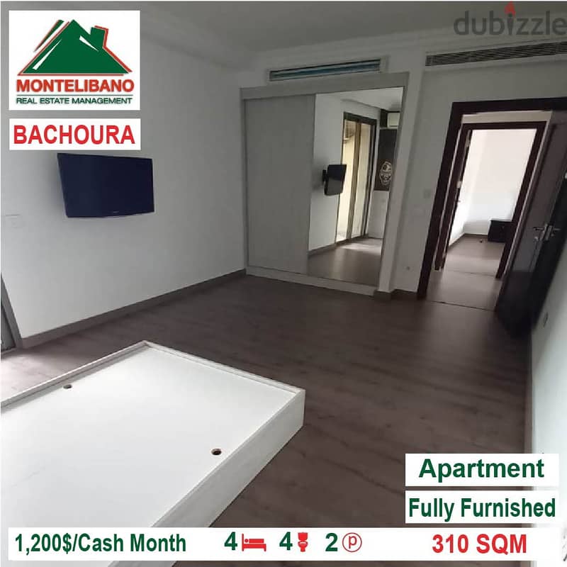 1200$!! Fully Furnished apartment for rent located in Bachoura-Beirut 1