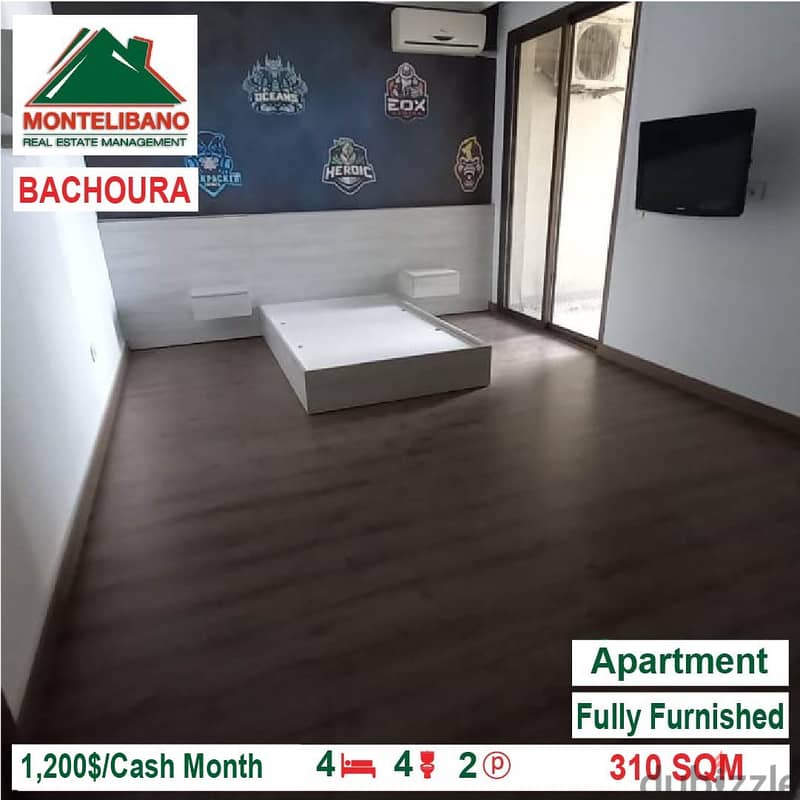 1200$!! Fully Furnished apartment for rent located in Bachoura-Beirut 2